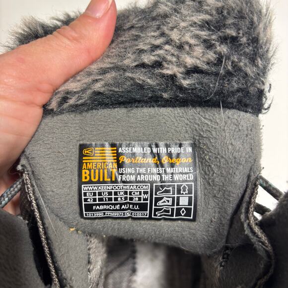 Keen Durand Polar Women's Waterproof Tall Winter Boots Olive 11 - Picture 2 of 10